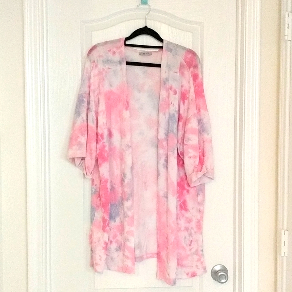 White Burch medium tie dye kimono